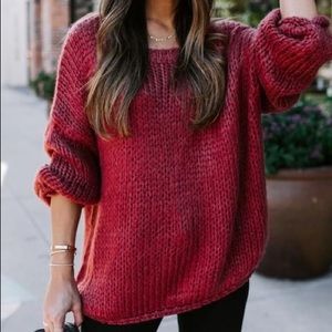 Vici Brick Chunky Knit Sweater
